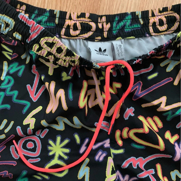 Adidas x Kris Andrews Love Unites Pride Doodle Print Shorts Unisex Size S - Picture 14 of 16